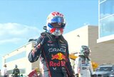 Verstappenas nušluostė nosis „McLaren“ pilotams, Hulkenbergas sensacingai iškovojo 4-ą vietą