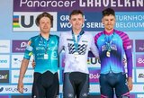 Latvis, atstovaujantis Lietuvos dviračių komandai, šturmuoja Europą: Pluto iškovojo podiumą Belgijoje
