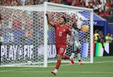 Po pirmojo įvarčio FIFA portugalas Joao Nevesas parodė į dangų: jo paaiškinimas sujaudino daugelį