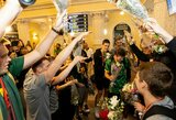 Pamatykite: Lietuvos U-20 rinktinės narių šokis Vilniaus oro uoste