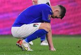 R.Mancini užstojo rungtynių pabaigoje 11 m baudinio nerealizavusį Jorginho