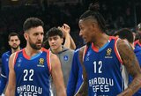 „Anadolu Efes“ patyrė nesėkmę Turkijos lygoje