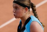 J.Ostapenko ir L.Fernandez baigė pasirodymus „Roland Garros“ turnyre, dvejetuose – didžiausia dienos sensacija