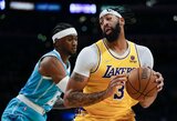 Žvaigždžių vedama „Lakers“ pratęsime palaužė „Hornets“