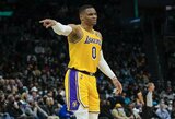 R.Westbrooko tempiama „Lakers“ krito Šarlotėje