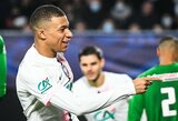 Sezoną PSG klube užbaigti pažadėjęs K.Mbappe: „Nemanau, kad kada nors gyvenime žaisiu už „Tottenham“