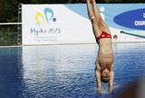 Lietuvos šuolininkai į vandenį atidarė pasaulio čempionatą Dohoje