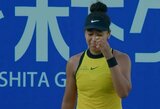Traumą patyrusi Naomi Osaka vos sulaikė ašaras: nerimaujama, ar japonė galės tęsti turnyrą