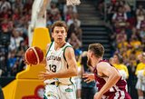 Lietuva taškų lenktynėse pratęsime palaužė latvius
