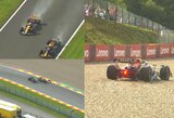 Belgijoje – L.Hamiltono ir S.Perezo avarija, per gimtadienį sau nebūdingą klaidą padaręs F.Alonso ir M.Verstappeno pergalė