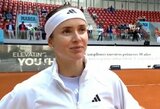 Swiatek Madride atsitiesė po gauto „riestainio“, ukrainiečių įkvėpta Svitolina žengė į pusfinalį