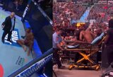 Vargingiausias UFC kovotojas po spyrio į tarpkojį išvežtas į ligoninę – šlapintis negalėjo ilgiau nei parą