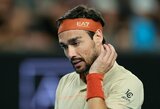 „Iš jo gali būti atimta dalis uždirbtų pinigų“: korte vos judėjęs F.Fognini sutriuškintas pirmajame „Australian Open“ rate