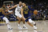 „Spurs“ paskendo NBA čempionų tritaškių lietuje
