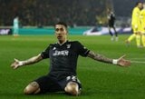 A.Di Maria pelnytas „hat-trickas“ atvėrė „Juventus“ duris į kitą Europos lygos etapą 