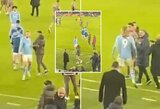 Pasirodė nauja filmuota medžiaga po skandalingojo teisėjo švilpuko: E.Haalandą ir G.Lo Celso ramino P.Guardiola