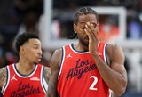 Istorinis NBA kirtis: atimti „Clippers“ šaukimai, diskvalifikacijos ir piniginės baudos komandai bei Kawhi Leonardui