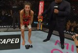 Susigraudinęs M.Bispingas prisiminė pokalbį su J.Jedrzejczyk: „Kai kovotoja taip kalba, tada tu supranti, kad karjeros pabaiga – čia pat“