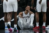 Wembanyama patyrė smegenų sukrėtimą, „Spurs“ pralaimėjo