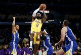 Be pergalių: „Lakers“ pralaimėjo be S.Curry žaidusiai „Warriors“ 