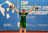 Kamilė Grinskytė Europos jaunučių sunkiosios atletikos čempionate – 10-a