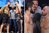 „UFC 284“ svėrimai ir akistatos: I.Machačevas svėrėsi nuogas, A.Volkanovskis ant svarstyklių žengė pirmas, M.Bukauską įkvėpė pokalbis su R.Namajunas