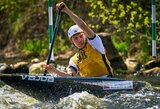Kluptelėjimas pirmajame etape Visvaldui Pumpučiui nesutrukdė laimėti antrąjį „Nordic cup“ baidarių slalomo etapą