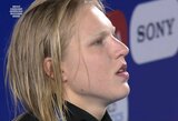 „Myliu savo šalį“: giedodama Lietuvos himną susigraudinusi Meilutytė prabilo apie ateities planus