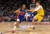 „Pistons“ nutraukė „Lakers“ pergalių seriją
