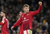 Atkakliose rungtynėse „Manchester United“ palaužė norvegus ir iškovojo pirmąją naujojo trenerio pergalę