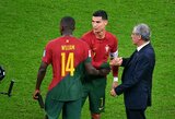 Portugalijos treneris F.Santosas prakalbo apie sprendimą pradėti rungtynes be C.Ronaldo, G.Ramosas to nesitikėjo