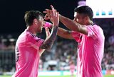 Suarezas ir Messi dalino vienas kitam perdavimus ir mušė po du įvarčius, o Majamio klubas nutraukė keturių nelaimėtų rungtynių MLS lygoje seriją