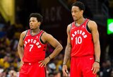 Lowry neabejoja dėl DeRozano pagerbimo Toronte: „Jo marškinėliai privalo atsidurti arenos palubėse“