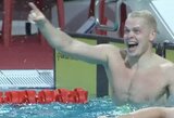 Įspūdingai plaukęs D.Rapšys pagerino Lietuvos rekordą ir triumfavo Nyderlanduose