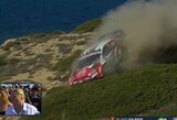 Neįtikėtina WRC atomazga: Solbergas išlėkė iš trasos likus 100 metrų, Evansas tapo pasaulio čempionu