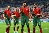 Šveicariją nušlavusi Portugalijos rinktinė tapo paskutine 2022 m. Pasaulio taurės ketvirtfinalio dalyve 