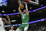 „Celtics“ į priekį vedęs K.Porzingis dėjimu išplėšė pergalę