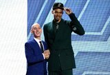 NBA naujokų birža: pirmuoju numeriu pasirinktas V.Wembanyamą ir istoriniai dvynių šaukimai