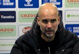 P.Guardiola įvardijo 5 Anglijos klubus, kurie nebijo veltis į atvirą žaidimą su „Man City“