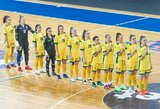 Lietuvos moterų futsal rinktinė startuoja Europos čempionato atrankoje