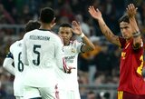 3 įvarčius rungtynių pabaigoje pelnęs „Real“ išplėšė pergalę prieš „AS Roma“, „Bodo/Glimt“ patiesė „Borussia“