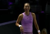 „WTA Finals“ starte rezultatą pamiršusi Q.Zheng paaiškino, kodėl neturi draugių tarp tenisininkių