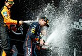 Schumacherio rekordą pagerinęs Verstappenas savo manevru nustebino Piastri: „Gyveni ir mokaisi“