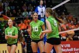Pirmosios pergalės Europos čempionate siekiančioms Lietuvos tinklininkėms liko paskutinė galimybė