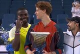 J.Sinneris triumfavo Sinsinatyje, F.Tiafoe net ir po pralaimėjimo neprarado geros nuotaikos