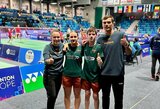 Lietuviai iškovojo Europos jaunučių badmintono čempionato bronzą