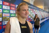 Pagerintu rezultatu pasidžiaugusi R.Meilutytė: „Teko dirbti nuo starto iki finišo“