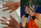 Teniso žvaigždė po keisto incidento duše buvo priversta trauktis iš WTA 1000 turnyro