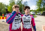 Linksmieji Buteikio ir Čapkausko kalneliai „Junior ERC“ etape Švedijoje: šeštadienį podiumas išslydo iš rankų, o sekmadienį buvo greičiausi