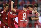 Vokietijoje – R.Lewandowskio pelnytas „hat-trickas" ir triuškinama „Bayern“ komandos pergalė